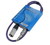 Mcsproaudio TRS 1/10,2 cm vers XLR mâle Pro Audio câble patch équilibré et blindés, violet, 3 ft long