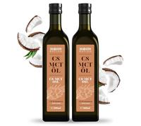 MCT C8 Huile Monte Nativo 2x500ml - Huile de coco pure liquide C8 pour un régime céto - Sans ingrédients indésirables - Idéal pour le café - Bulletproof Coffee, le smoothie kéto ou la vinaigrette