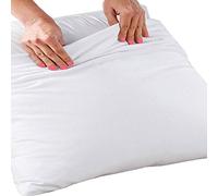 MCTISSUS Protège taie d'oreiller Blanc Elise 50 cm x 70 cm Coton