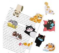 MCTNCT 10 Pièces Marque-Pages Magnétiques Chat,Bookmark pour Enfants | Signet Chat Marque Page Magnétique,Élèves et Enseignants,Enseignants, Amateurs de Livres,Fans de Chats