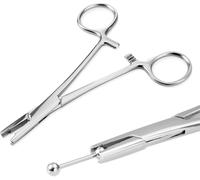 MCTNCT 3mm Pinces Piercing, Pinces Piercings Pince à Piercing Pour Boules, Ouvre-Boule PerçAge à Visser, Pour Piercings Langue,Modifier L'Oreille LèVre Nombrillangue Sourcils