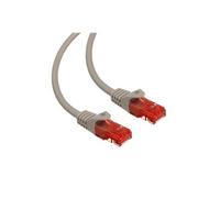 MCTV-301 S - Cordon de raccordement - RJ-45 (M) pour RJ-45 (M) - 1 m - UTP - CAT 6 - intérieur, moulé, extérieur, sans crochet - gris