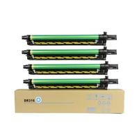 MCUXMVUMI 1PC 100000 Pages CMYK DR316 Ensemble de Tambour de Couleur Compatible avec C250I C300I C360I C7130I Copier Drum Unit