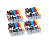 MCUXMVUMI 20 Cartouches d'encre compatibles PGI550 XL CLI 551 Compatible avec Une Utilisation avec IP7250 IX6850 MG5550 MG5650 MG6450 MG6650 MX725 MX925