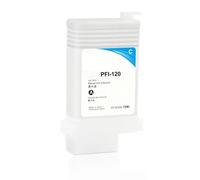 MCUXMVUMI PFI-120 PFI120 REMBILLable CARTOUCE À L'ENK Compatible avec TM-200 TM200 TM-205 TM-300 TM-305 TM300 Printeurs 130 ML de 5 Couleurs(Cyan)