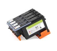MCUXMVUMI Tête d'impression 91 C9460A C9461A C9462A C9463A, Compatible avec Designjet Z6100 Z6100ps(4 Colors Set)