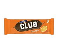 Mcvitie's - Biscuits chocolatés à l'orange Orange Club - lot de 24 biscuits de 22 g