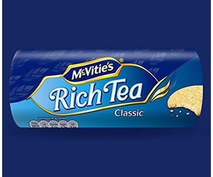 Mcvitie's - Biscuits Rich Tea - lot de 2 paquets de 200 g