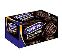 McVitie's Digestives 10 x 200 g - Biscuits croustillants de Grande-Bretagne - biscuits incomparablement délicieux fabriqués selon une recette traditionnelle - Chocolat noir