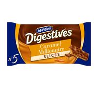 McVitie's Digestives 5 Caramel Millionaire Slices with Milk Chocolate