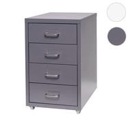 Mendler Caisson à roulettes Boston T851 48x28x41cm Gris foncé