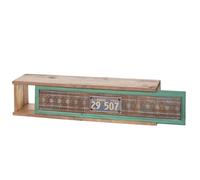 MCW Étagère murale MCW-A43 bois massif de sapin vintage patchwork 65x16x13cm