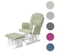 MCW Fauteuil relax MCW-C76 tissu vert clair monture blanche
