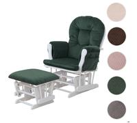 MCW Fauteuil relax MCW-C76 vert, structure blanche