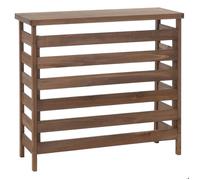 MCW Habillage pour climatiseur/échangeur thermique MCW-Q15 cache en bois certifié MVG 78 x 84 x 32 cm ~ brun foncé