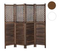 MCW Paravent MCW-A84 ornaments 170 x 161 cm brun