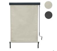Store Enrouleur Vertical HWC-F42, Protection Anti-UV 50-250x100 cm, crème -Beige