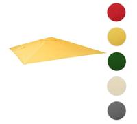 MCW Toile de rechange pour parasol déporté MCW, 3 x 4 m ~ jaune