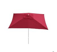 MCW Toîle de remplacement pour Parasol Florida 3x4m polyester 6kg bordeaux