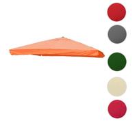 Mendler Toile pour parasol HWC‑A96 3x3m (Ø4,24m) polyester 3kg avec rabat Terre cuite rouge
