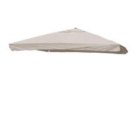 MCW Toile pour parasol de luxe MCW-A96 avec rabat 3x4m Ø5m polyester 4kg gris crème