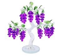 MCWJ Pommier en Cristal ArbreCrystal Glass Tree Ornements Home Décoration Cadeaux de Vacances Arbres d'arbre de Noël-Roxo_18 Pend_Chine