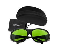 MCWlaser 1064nm Lunettes de Protection Sécurité Laser CE OD5+ 355nm Laser Safety Goggle Glasses Pour nettoyage laser Soudage Marquage UV, Diode, ND:YAG Laser Absorption Type EP-8 Style 9