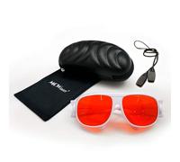 MCWlaser 190-540nm Lunettes de Protection Sécurité Laser OD7+ Safety Goggle Glasses For UV light Violet Blue Green Laser 405nm 445nm 450nm 473nm 532nm Type d'absorption EP-3 Style 1