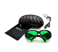 MCWlaser Lunettes de Protection Laser 190-470 et 610-760 nm Typique pour 355nm 405nm 447nm 450nm 406nm 460nm 635nm 650nm 655nm 671nm 694nm 750nm 755nm Type d'absorption EP-13 Style 2