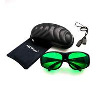 MCWlaser Lunettes de Protection Laser 190-470 et 610-760 nm Typique pour 355nm 405nm 447nm 450nm 406nm 460nm 635nm 650nm 655nm 671nm 694nm 750nm 755nm Type d'absorption EP-13 Style 9