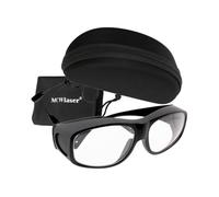 MCWlaser Lunettes de protection laser CO2 10600 nm 9000-11000 nm OD5+ Lunettes de protection laser Type d'absorption Lunettes laser CO2 pour gravure laser CO2 Découpe de traitement de beauté