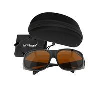 MCWlaser Lunettes de protection laser OD5+ 190-540 nm et 800-1700 nm pour ND:Yag, diode, fibre laser 355 nm, 405 nm, 445 nm, 450 nm, 455 nm, 520 nm, 532 nm, 808 nm, 980 nm, 1064 nm, type d'absorption