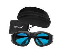 MCWlaser Lunettes de Protection Laser OD6+ 600nm-1100nm DIR L6 Lunettes de Sécurité laser pour ND:YAG,Diode Laser 694nm 755nm 808nm 980nm 1064nm Wide Spectrum Continuous Absorption Type EP-14 style 4