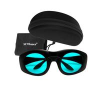 MCWlaser Lunettes de Protection Laser OD7+ 680nm-1100nm DIR L6 Lunettes de Sécurité laser pour ND:YAG,Diode Laser 694nm 755nm 808nm 980nm 1064nm Wide Spectrum Continuous Absorption Type EP-15 style 4