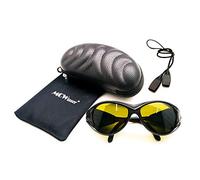 MCWlaser Lunettes de sécurité laser 190 à 450 et 800 à 2000nm typiques pour 355nm 405nm 445nm 450nm 808nm 980nm 1064nm 1085nm 1320nm 1342nm 1470nm 1550nm Type d'absorption EP-5 Style 2