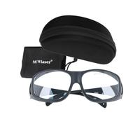 MCWlaser Lunettes de Sécurité Laser CO2 10600 nm CE OD5+ Lunettes pour graveur laser CO2 coupe beauté traitement absorption type EP-4 Style 9