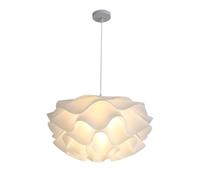 MCWYH Lampe à suspension blanche pour salle à manger, suspension nordique créative simple en forme de fleur en acrylique, éclairage intérieur moderne, luminaire décoratif de lustre pour chambre d'enfa