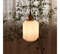MCWYH Lustres Vintage en Verre de Laiton de Jade Blanc, Lampe Suspendue Rayée de Salon de Chevet de Chambre à Coucher, Source de Lumière LED E27, Luminaires d'éclairage Domestiques Simples et Modernes