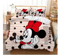 MCX-3376 Parure de lit dessin animé Disney ensemble de literie de luxe avec housse de couette pour lit simpl Taille:200x200cm