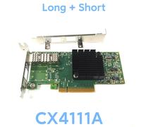 MCX4121A-XCAT CX4121 CX4111A Mellanox ConnextX-4 carte Ethernet 25 Gigabit PCI-E 3.0 NIC avec Module émetteur-récepteur 25G - Type CX4111A Short long