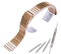 MCXGL Bracelet de montre de rechange unisexe en acier inoxydable 18 mm compatible avec Casio A700W A158WA A168WA F08WH AE1200WH AE-1300WH AE1000W