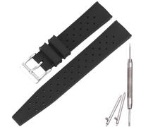 MCXGL Bracelet de montre en silicone tropical, 18 mm, 20 mm, 22 mm, résistant à l'abrasion, pour homme et femme, sport, étanche, en silicone tropical, taille unique, Silicone, Pas de pierre précieuse