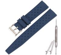 MCXGL Bracelet de montre en silicone tropical, 18 mm, 20 mm, 22 mm, résistant à l'abrasion, pour homme et femme, sport, étanche, en silicone tropical, taille unique, Silicone, Pas de pierre précieuse