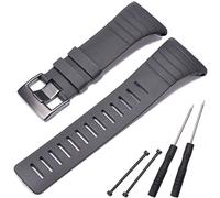 MCXGL Bracelet de rechange compatible avec Suunto Core All Black Watch Band Waterproof Sports Rubber, noir, 24mm, Sports
