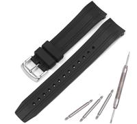 MCXGL Bracelet de rechange en caoutchouc de 23 mm compatible avec Citizen Eco-Drive BN0196 BN0190 0191 0193 E168 Bracelet de montre de sport étanche en silicone de plongée, taille unique, silicone
