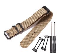 MCXGL Bracelet de rechange pour Suunto Core All Black Military Nylon Band 24mm Nylon Watch Band Bracelet pour homme, kaki foncé, 24mm, Ceinture en maille pour homme