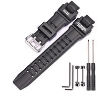 MCXGL Bracelet en caoutchouc compatible avec Casio GW-4000 GA-1000 GW-A1000 Bracelet de rechange en résine pour homme Noir