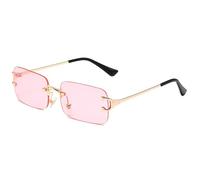 MCZTO Lentille carrée Double Pont Métal Lunettes De Soleil Lunettes De Soleil À La Mode 100% UV Lunettes De Soleil Bloc UV Cyclisme Guide, D