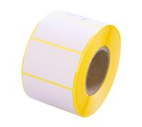 MD Labels Lot de 1000 étiquettes thermiques blanches sur rouleau - 50 x 30 mm - Manches de 40 mm