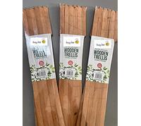 MD MUZ Lot de 3 treillis de jardin extensibles en bois Marron foncé 150 x 60 cm